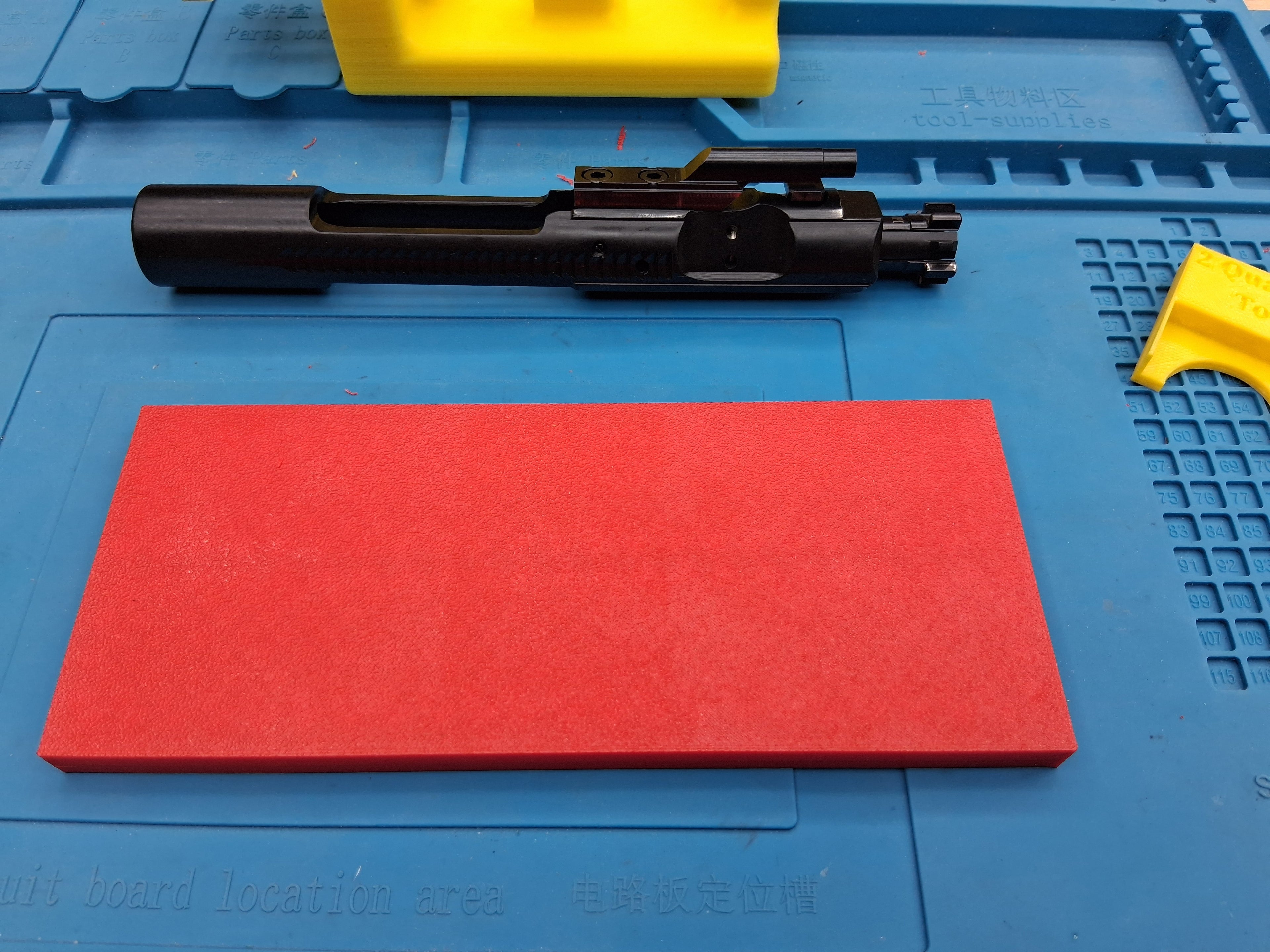 Rifle Parts Tray With Built In Labels