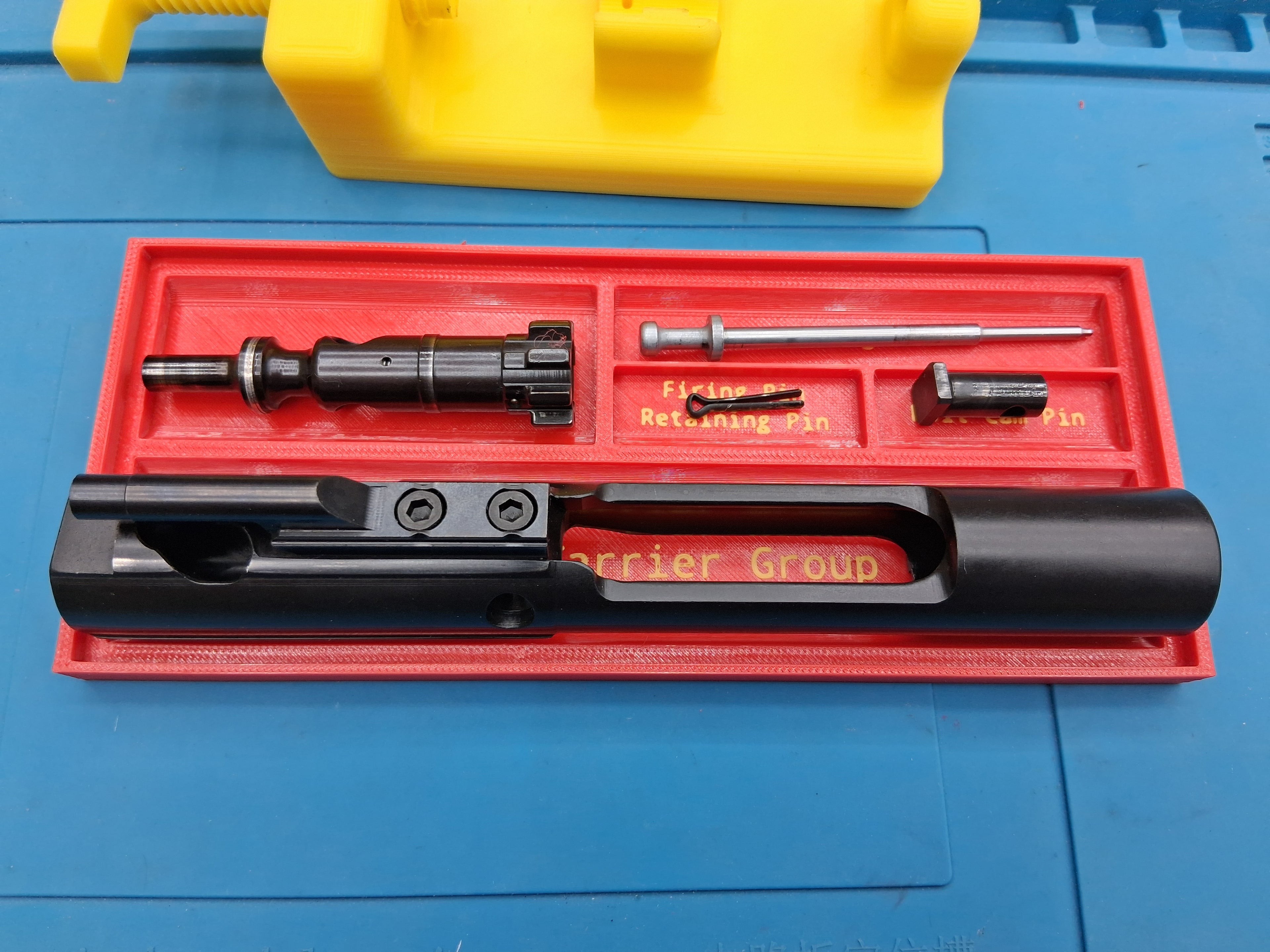 Rifle Parts Tray With Built In Labels