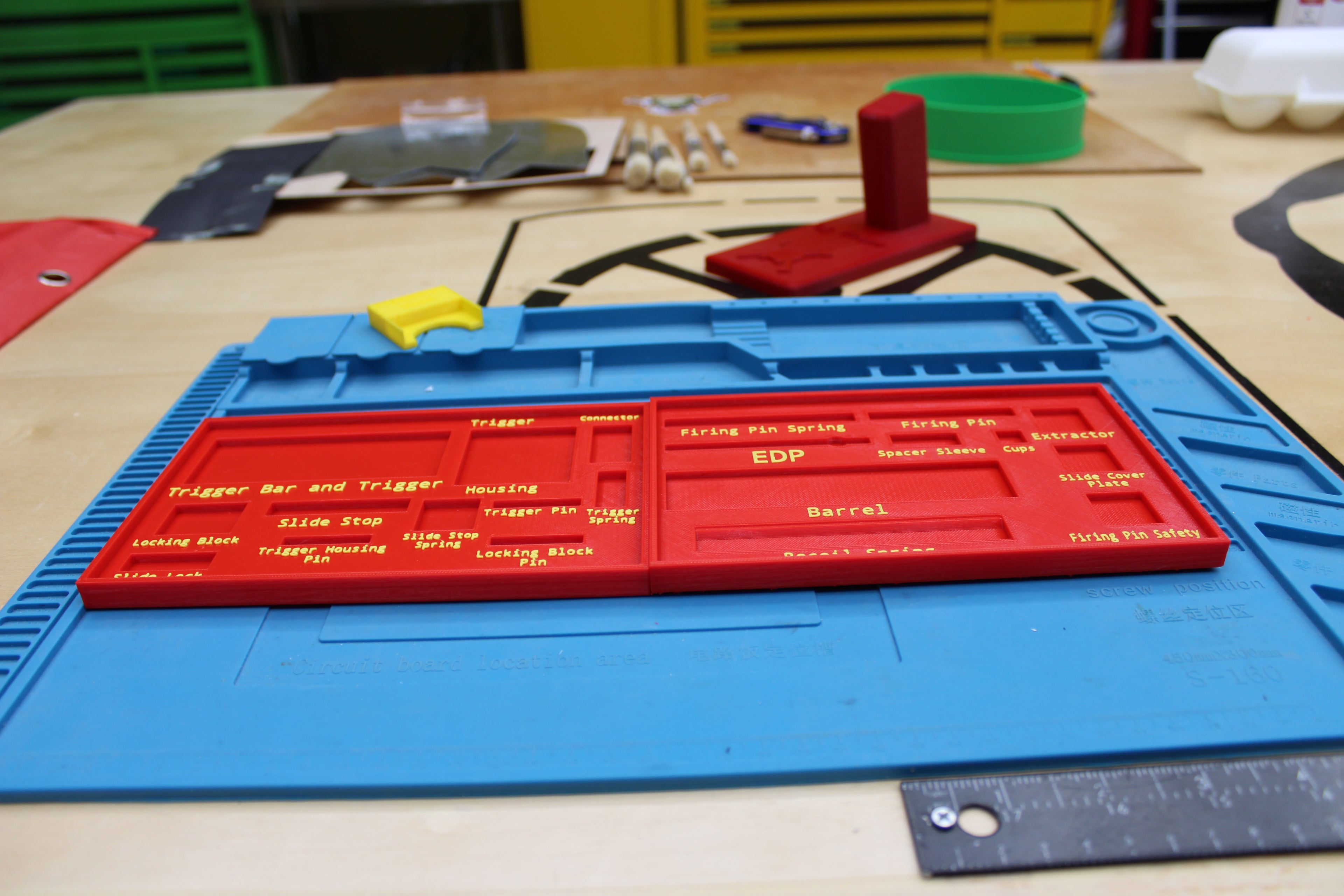 Glock Parts Tray With Built-In Labels