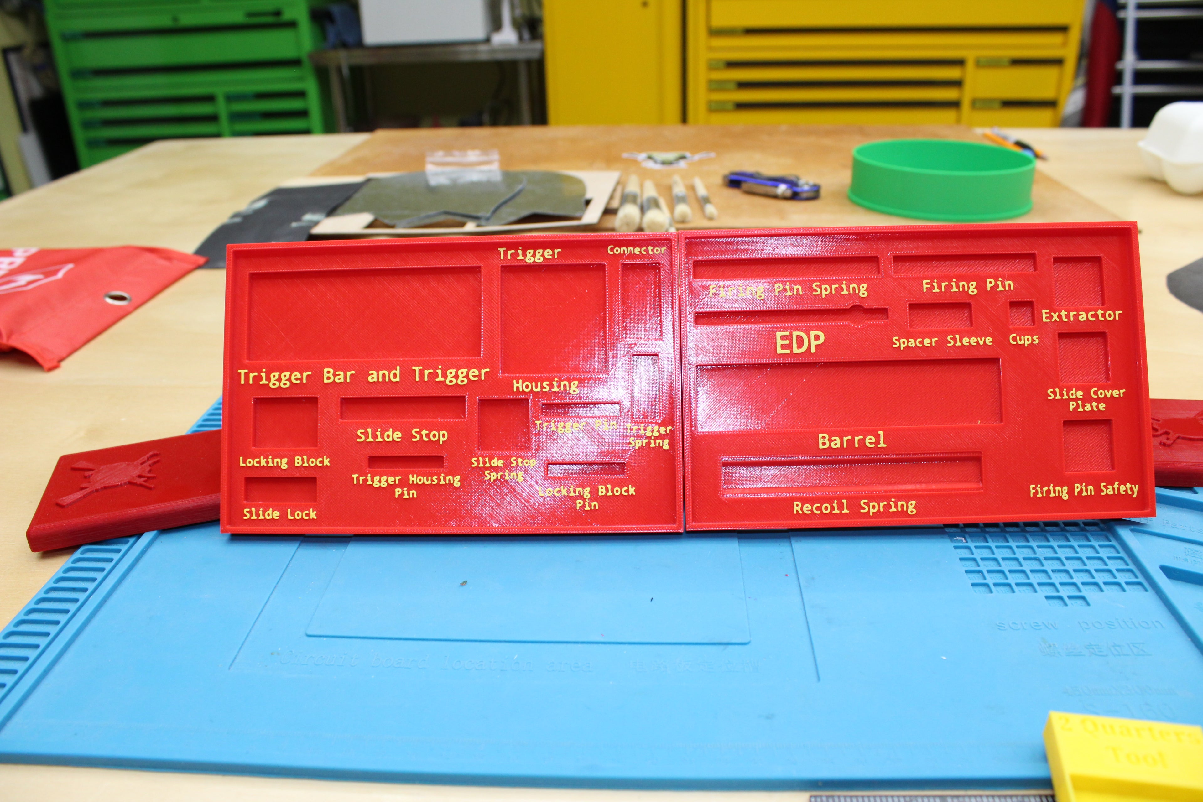 Glock Parts Tray With Built-In Labels