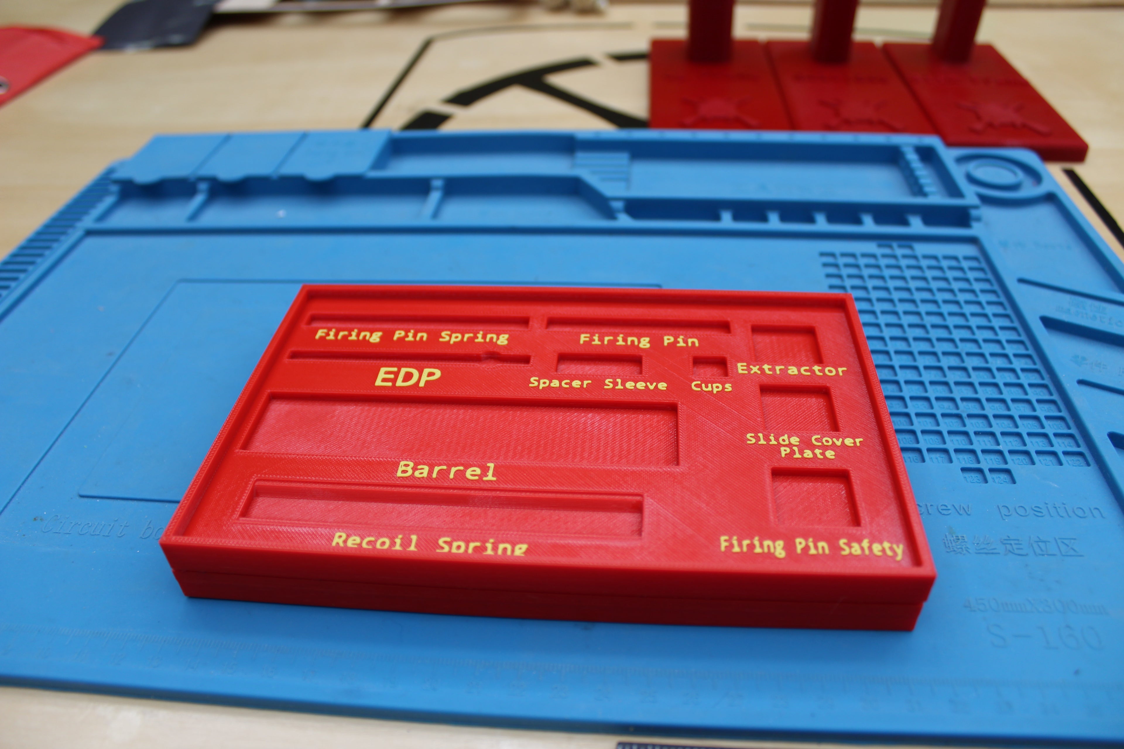 Glock Parts Tray With Built-In Labels